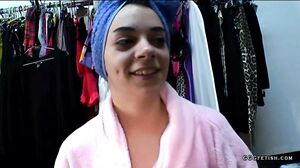 Cums in mouth and bukkakes on khadisha latina
