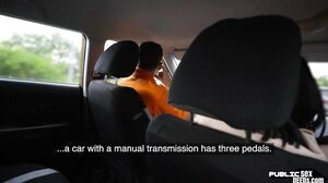 European student driver publicly fucking her instructor