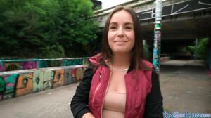 Euro babe publicly pickedup for blowjob then gets fucke