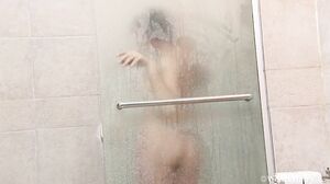WeAreHairy - Rina - Flesh Tiles Glass Shower