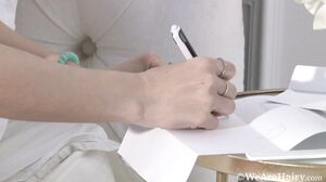 WeAreHairy - Sasha K - Leather Couch Grey Top