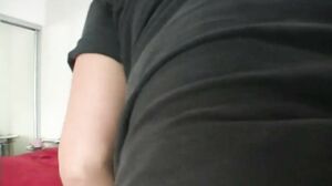 Sexy blonde teen stripping off