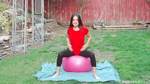 WeAreHairy - Selma Sins - Red Top Black Yoga