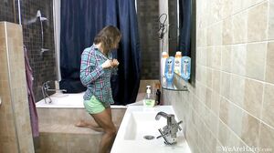 WeAreHairy - Simona - Blue Top Green Shorts