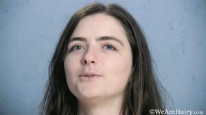 WeAreHairy - Snow - Peach Lingerie Tan Bed