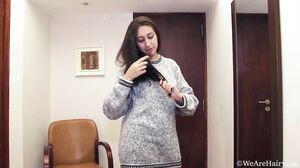 WeAreHairy - Vilma - Grey Sweater Pink Lingerie