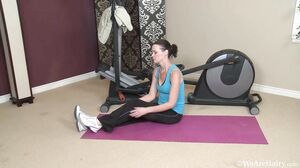 WeAreHairy - Veronica Snow - Home Gym Strip