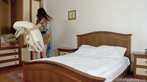 WeAreHairy - Vesta - Leopard Skirt Masturbate