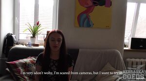 NebraskaCoeds - 20yo Carmena Casting Couch First Time V