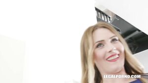 Slovak Slut in brutal Interracial Gangbang