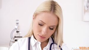 Naughty Nurse Angelika pussy penetrated by doctor (Ange