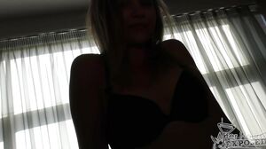 Hot Candice Came Over for a Strip Tease Bj With Cum in