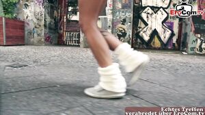 SKINNY SPORTY GERMAN MILF SEDUCED FROM BARKEEPER