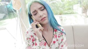 Min Galilea - Cute colombian Min Galilea gets 3on1 anal treatment with double anal YE096