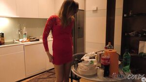 Stoned and Drunk Hot Teen Candice Strip Down Masturbati