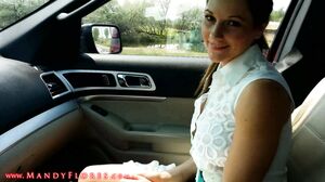 Mandy Flores - Outdoor Public Roadside Shit Joi With Sl