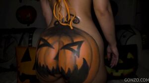 Gonzo Halloween 2021 with Kristy Black Double Anal fucking 4on1 (dry version) SZ2769