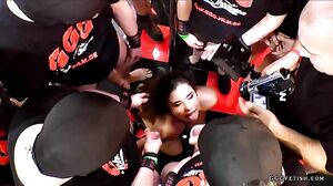 Mira cuckold shows bukkakes in behind the scenes