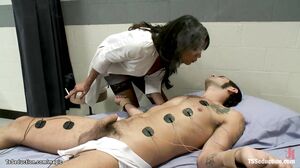 Shemale treats patient with electricity