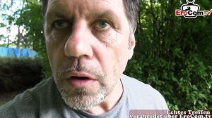 GERMAN TEEN IN NYLONS FUCK ANAL IN PUBLIC POV