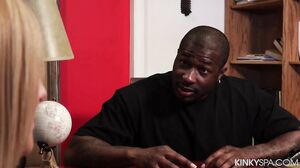 Kate England fucks her masseur's BBC