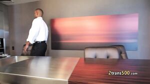 Black stud bangs tight tgirl hole