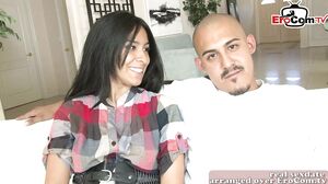 ARAB AMATEUR COUPLE TRY FIRST TIME PORN WITH SKINNY TEE