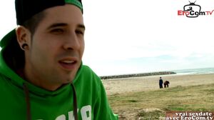 FRENCH MILF IN HOLIDAY PICK UP AND FUCK ON THE BEACH