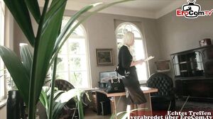 German skinny blonde secretary milf fuck in business of