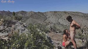 Blowjob On Mountain Top While Hiking