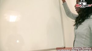 GERMAN BLACK EBONY MILF FIRST TIME PORN CASTING IN NYLO