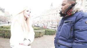 Blonde kinky slut Baby Kxtten get her holes drilled by 2 bbc