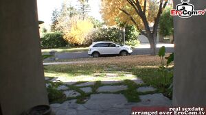 Old man fucks cute brunette teen model anal small ass