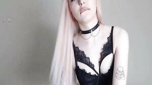 Pretty Petite Blonde Fantastic Toy Playing