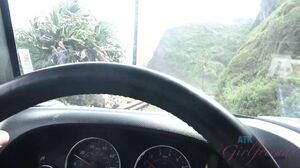 Chloe fucks you in the car and you creampie her