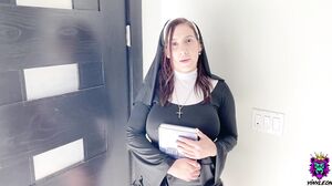 YinyLeon - Hot Devoted Nun with Rounded Huge Ass will do anything to Save a Soul