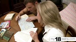 My18Teens - Student Blowjob Big Cock and Pussy Fucking