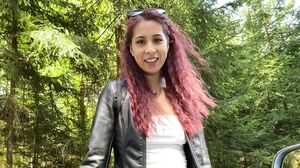 Paula Shy - Hitchhiker bang outside