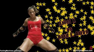 Lesbians on rollers fucking machines