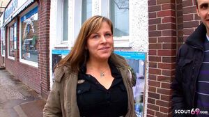 GERMAN MOM PICKUP AND FUCK BY HUGE COCK AT STREET CASTI