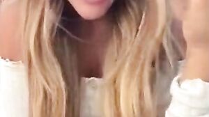 English slut masturbates in her garden during lockdown