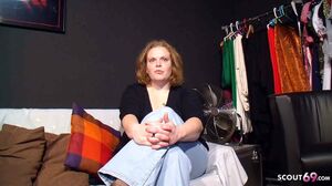 German Bbw Mature Real Amateur Masturbation Casting After Pickup -