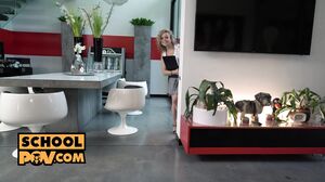 SchoolPOV - Naughty Foreign Chick Tutored In The Art Of