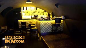 BackdoorPOV - Hot Bartender Cocktease Takes You Up Her