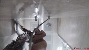 Sexy Adel Asanti Squirts In Shower - Sascha Ink, Adel A