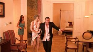 Two horny girls sharing one partymen