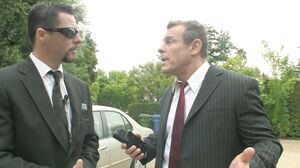 Hot brunette reporter wants to get the interview