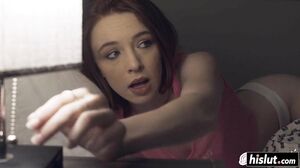 Hot Little Redhead Pussy Full Of Sperm