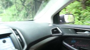 Emily Willis - You fuck Emily in the back of the car and fill her pussy with cum