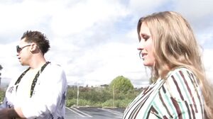 Big boobed sexy babe picked up in parking and fucked ro